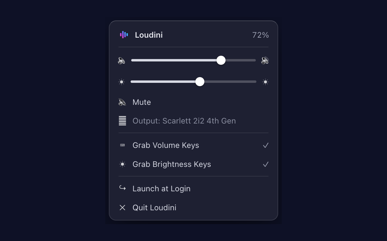 Screenshot of Loudini